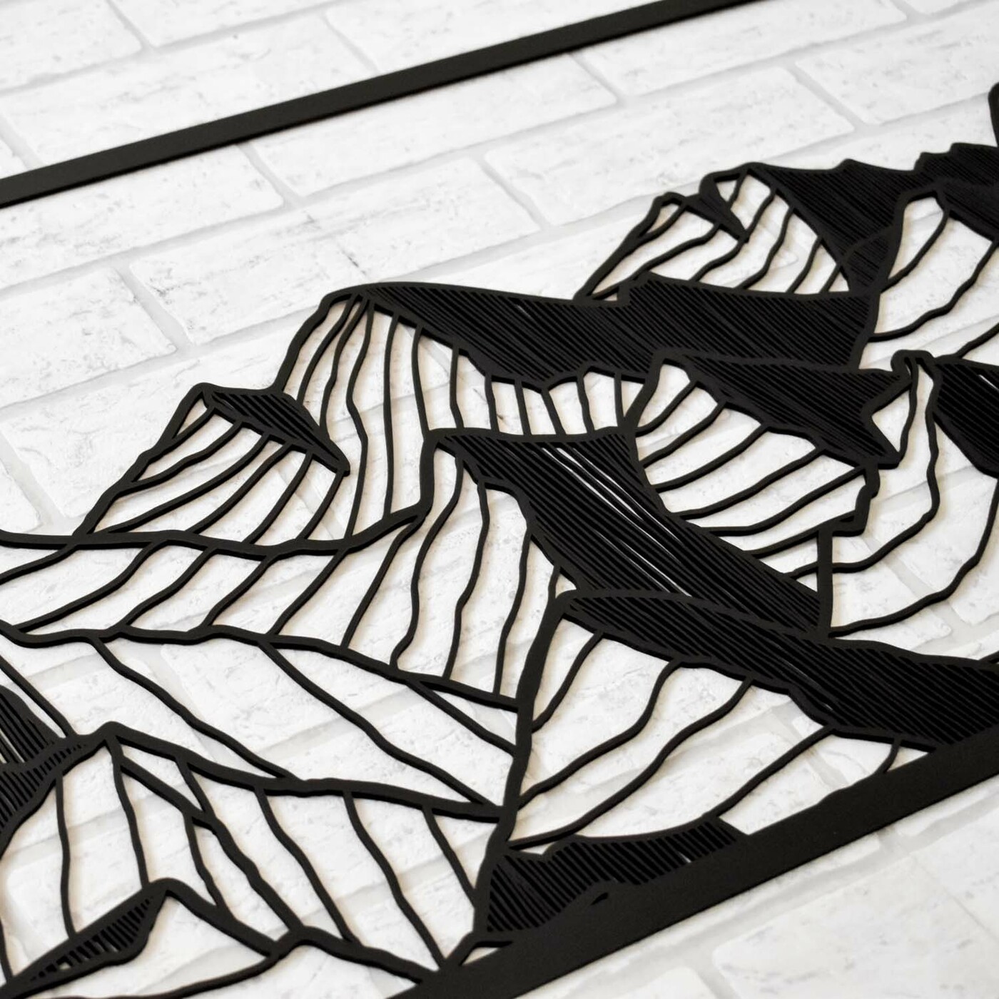 Modern Wall Art - Mountains | Black