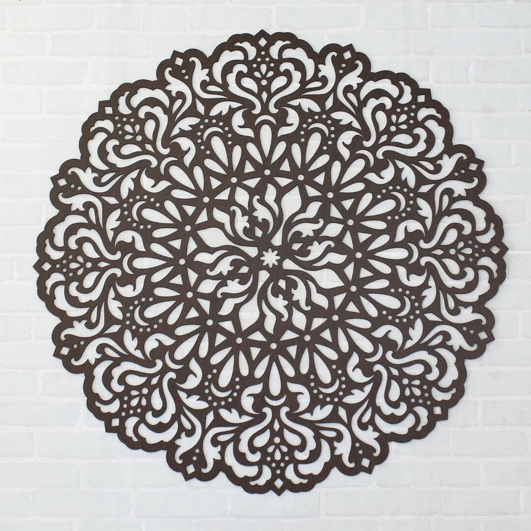 Wooden Mandala Wall Art - Passion | Wenge
