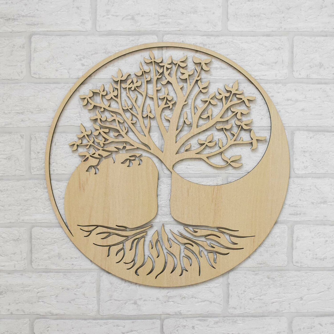 Wooden Tree of Life on the Wall - Symbiosis | Maple