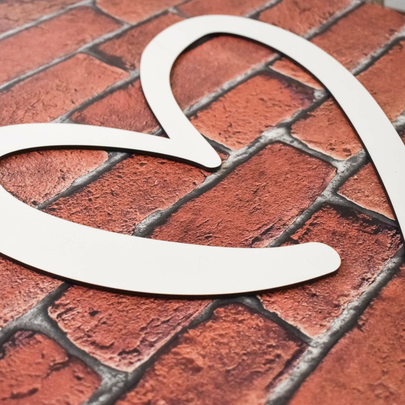 Large Wall Art Above the Bed - Infinite Love | White