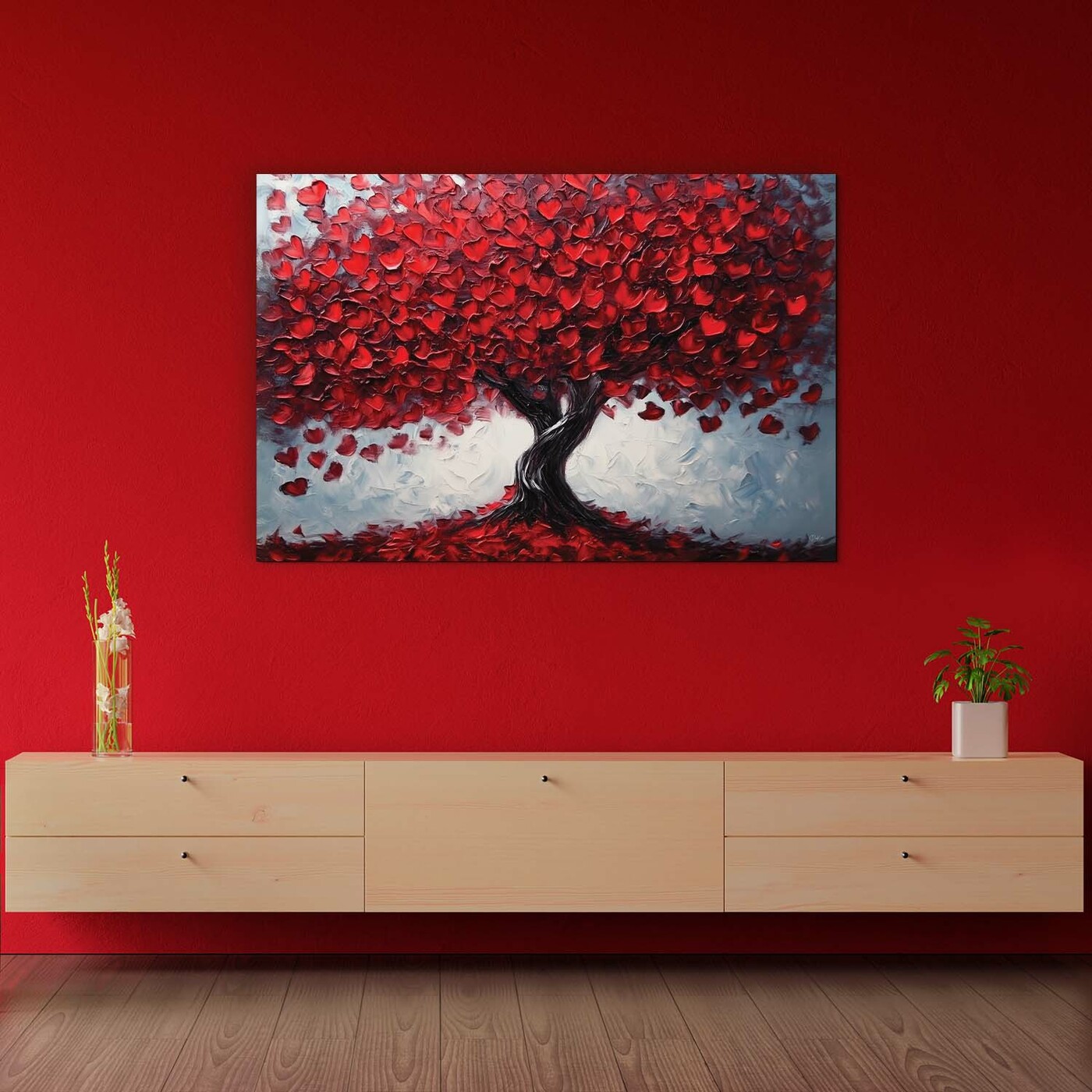 Wooden Wall Art - Heart Tree