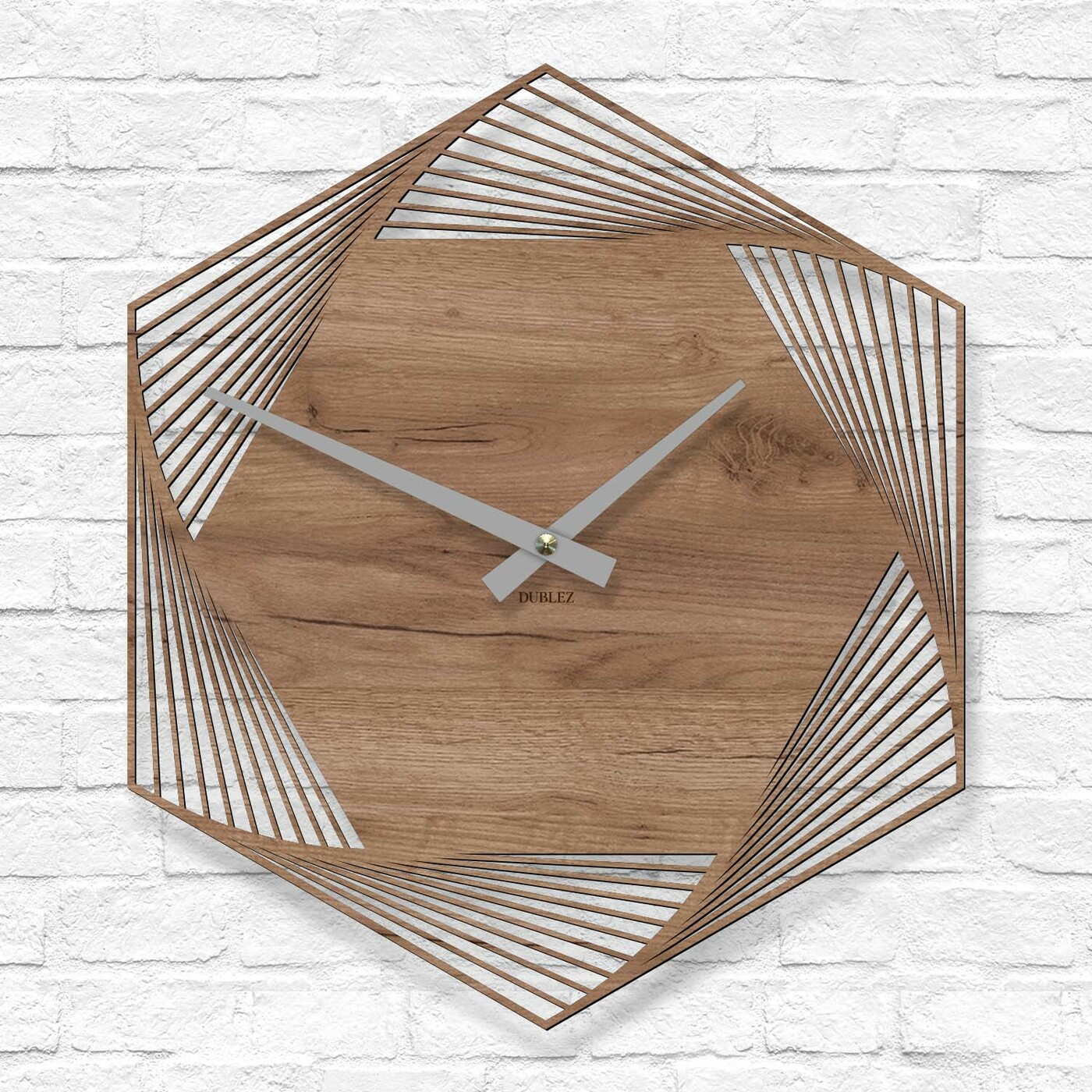 Modern Wall Clock - Elegance | Tobacco Oak