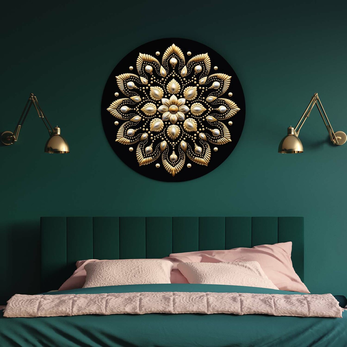 Dotted Mandala on the Wall