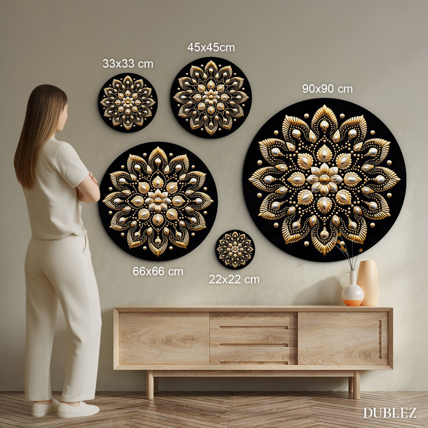 Dotted Mandala on the Wall