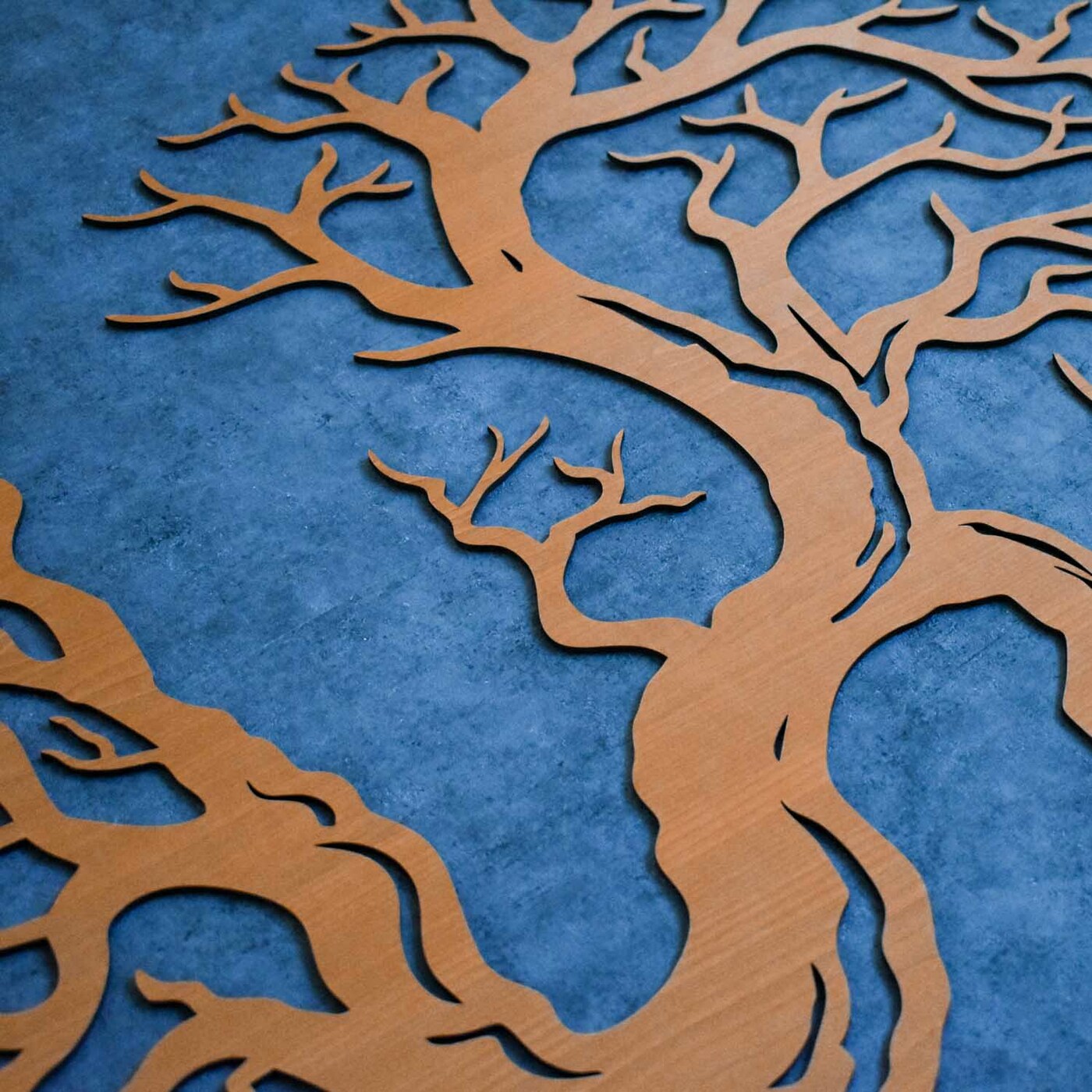 Wooden Picture of a Tree - Heart of Life | Cherry