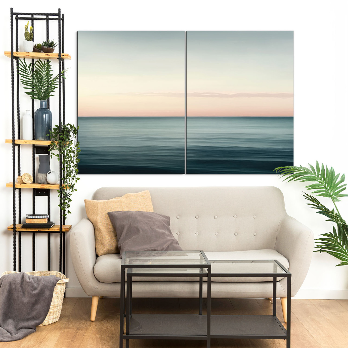 Minimalist Wall Art - Sky Over the Sea | 136x90 cm