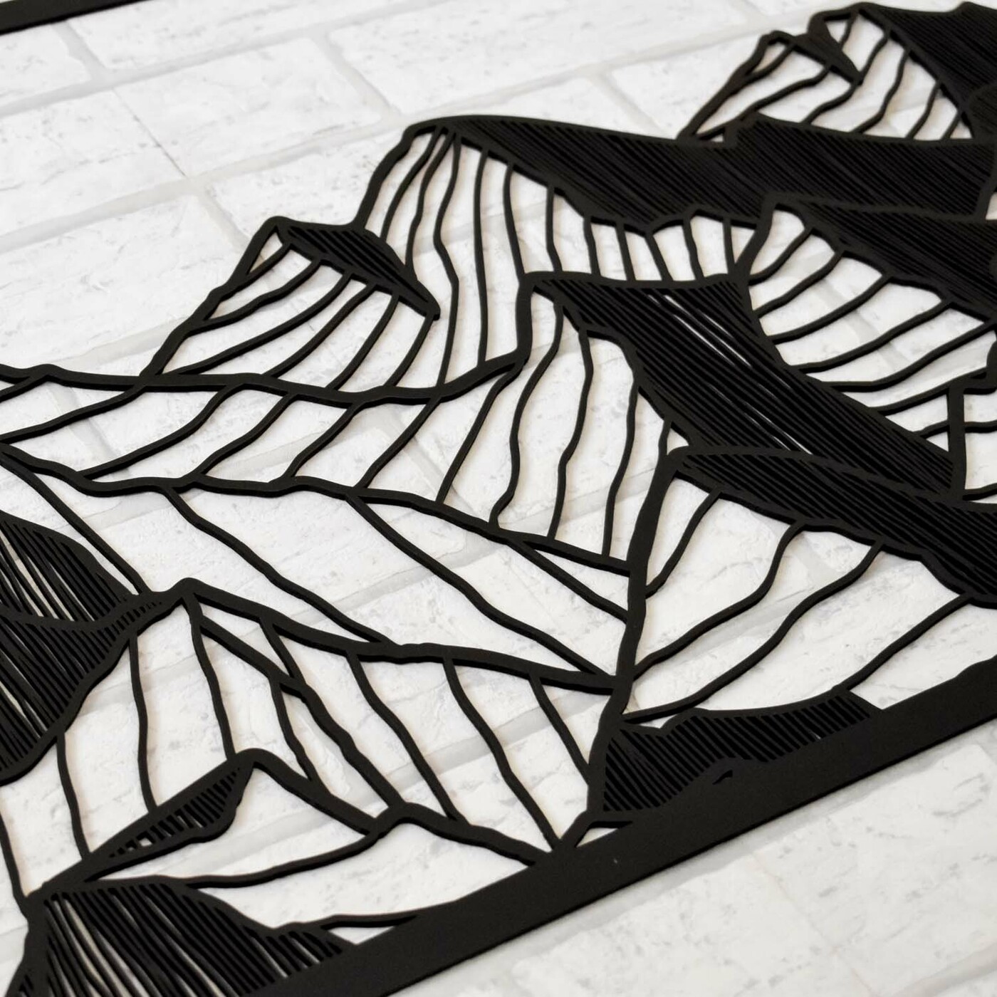 Modern Wall Art - Mountains | Black