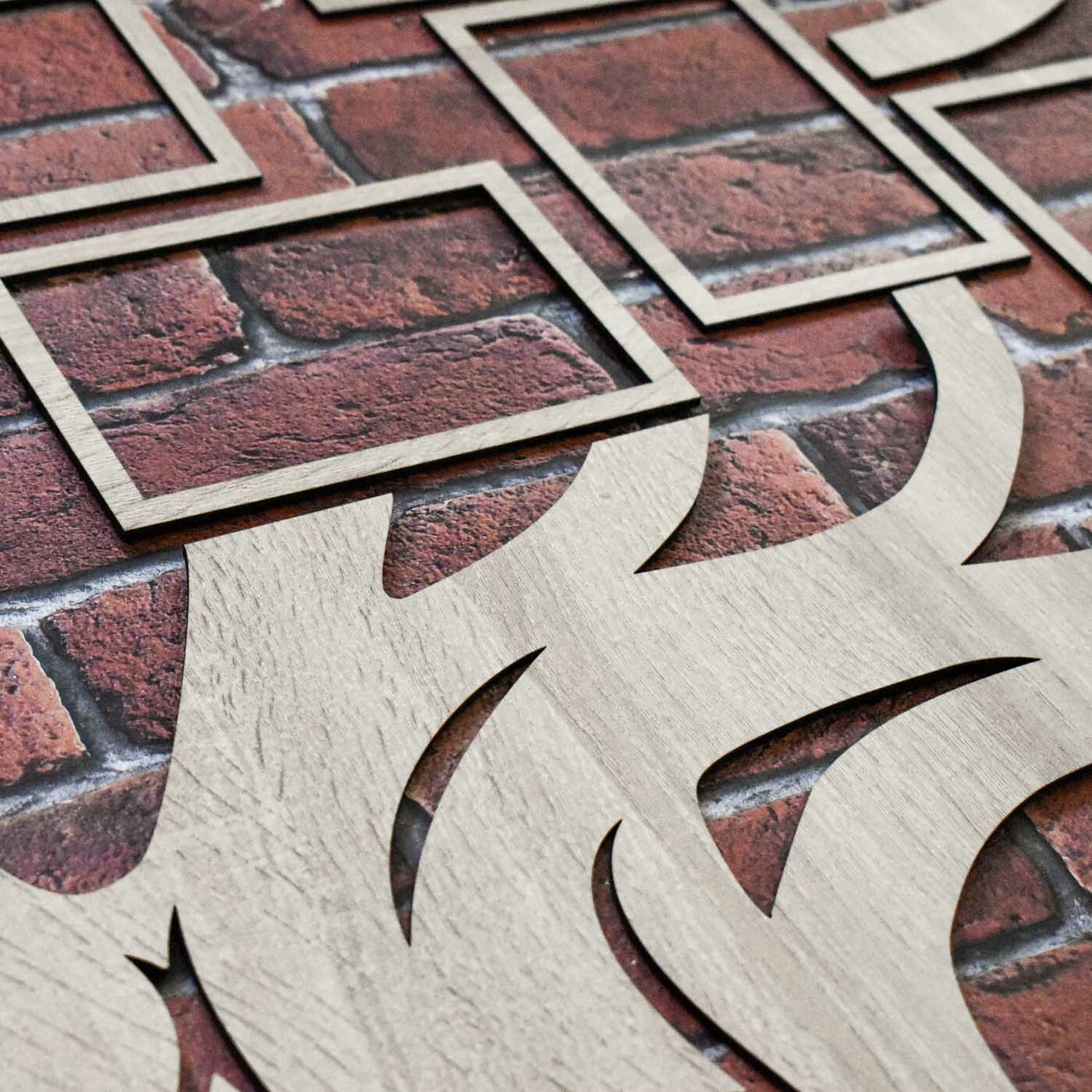 Wooden Family Tree with Photo Frames - Oak | Oak Sonoma