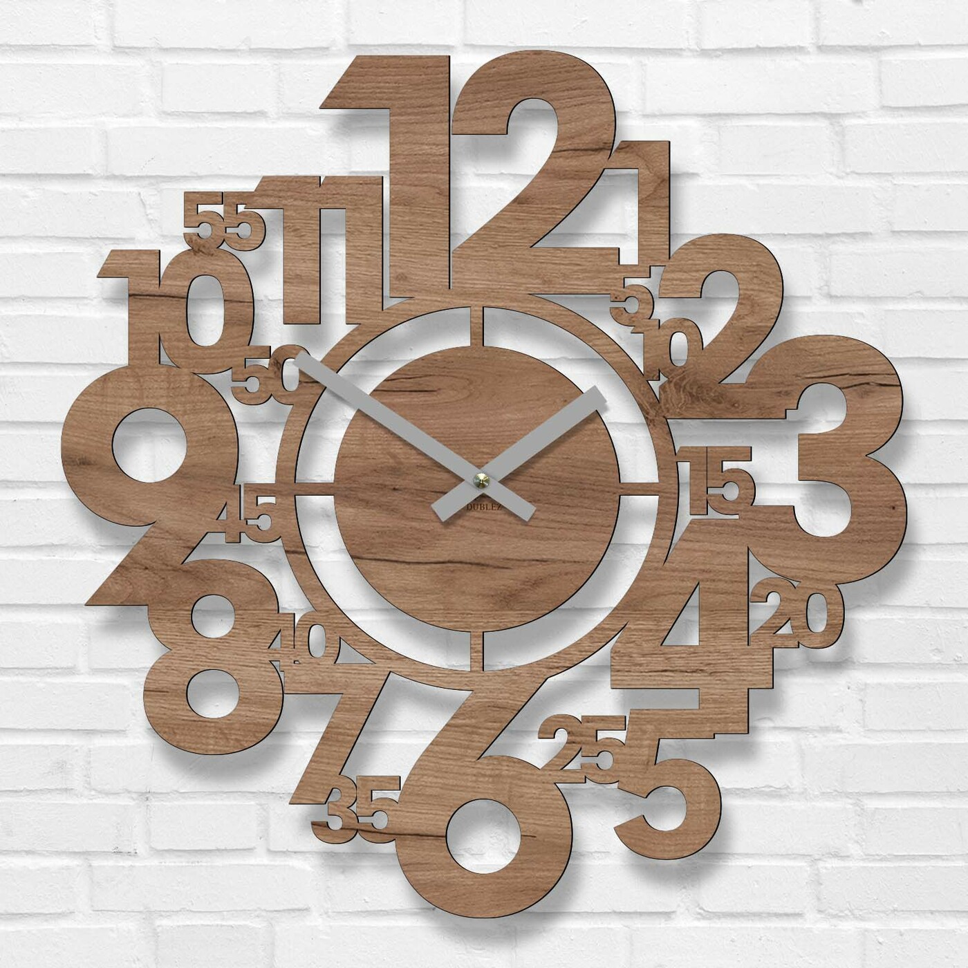 Stílusos mutatós falióra - Heures | Dohány Tölgy