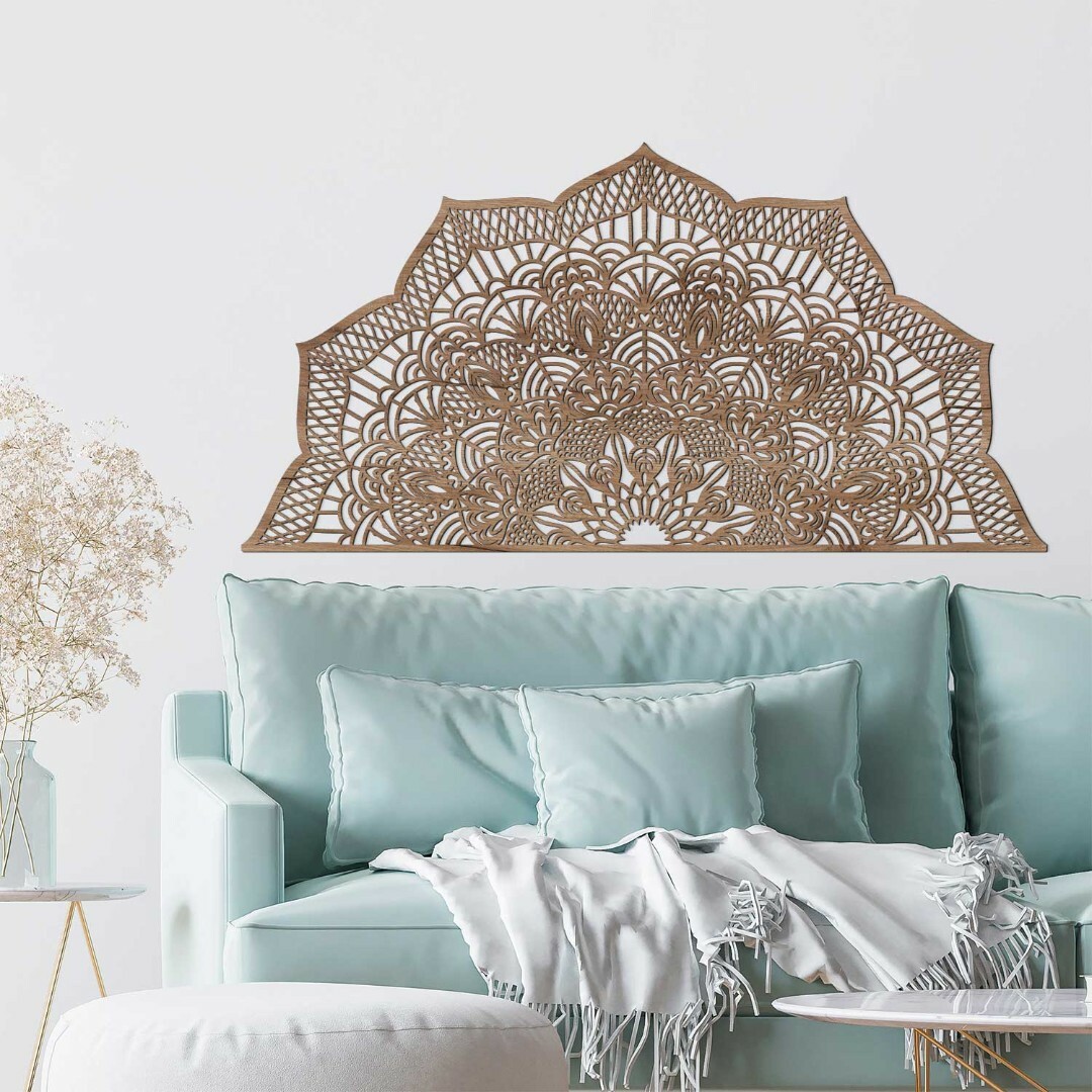 Wooden Decoration - Charming Mandala | Tobacco Oak