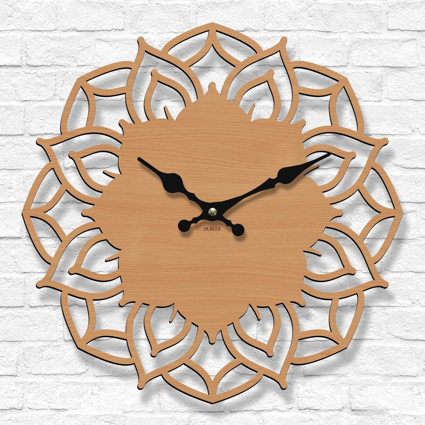 Wooden Clock Mandala - Aura | Beech