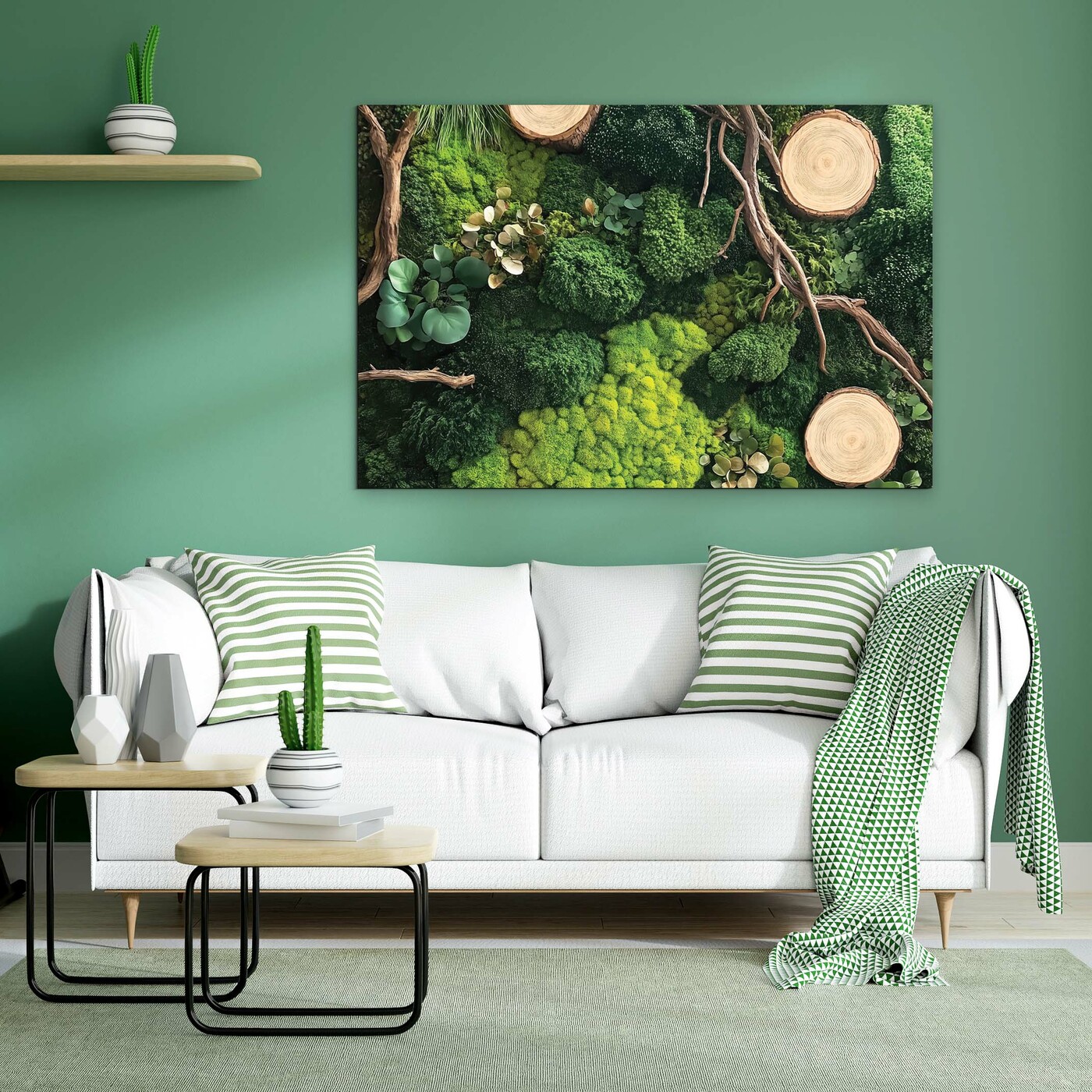 Green Wall Art - Oasis of Moss