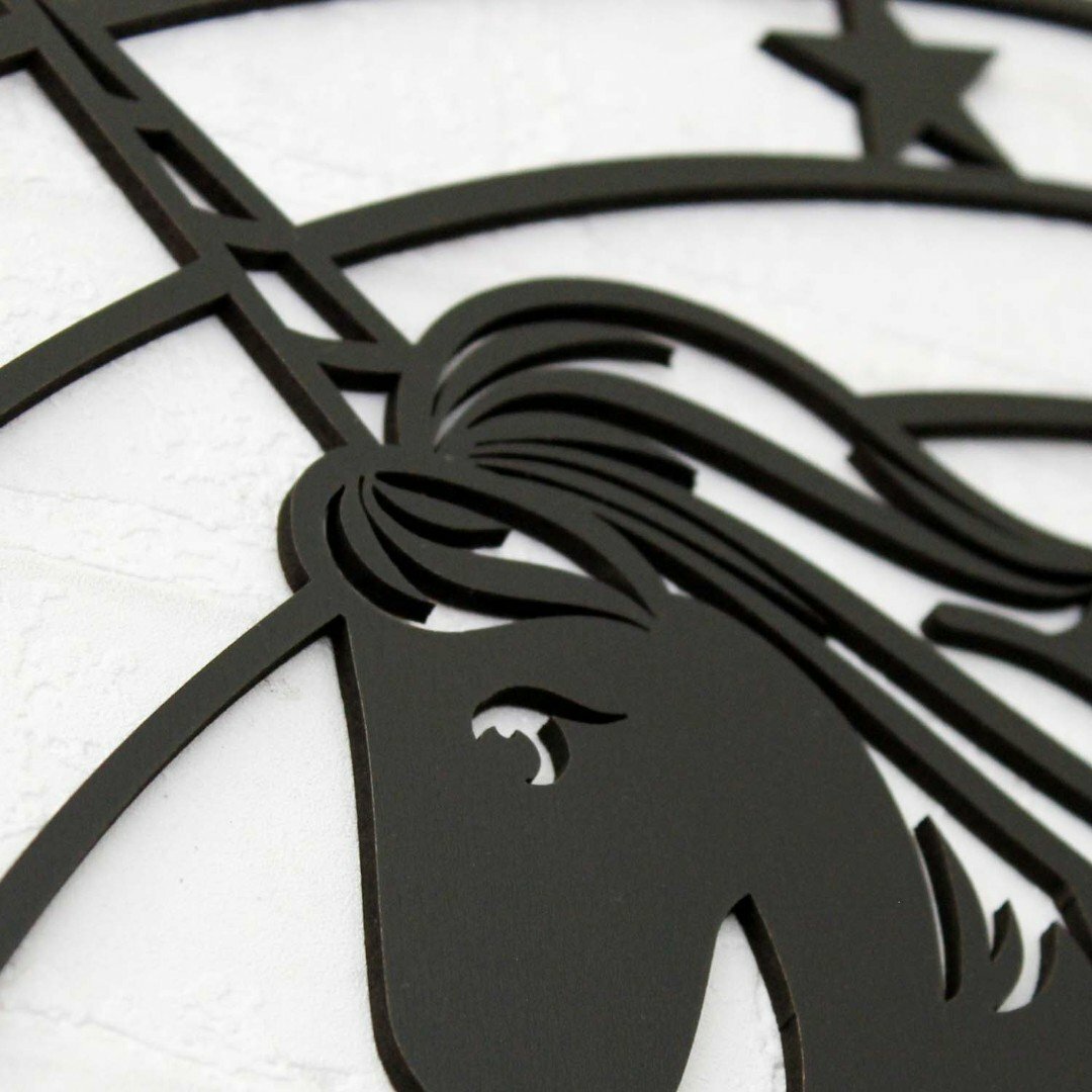 Wall Sticker with a children's motif - Unicorn | Black