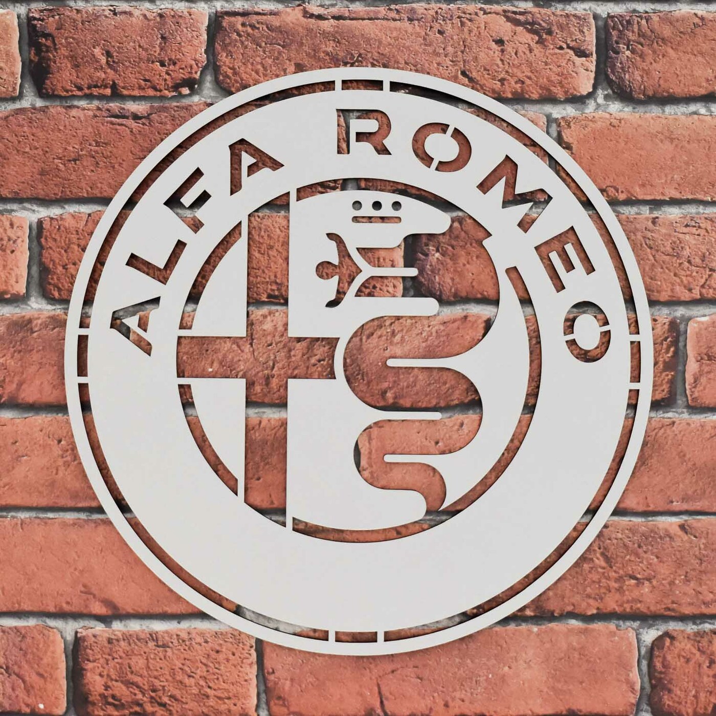 Wooden Wall Art - Alfa Romeo | Silver