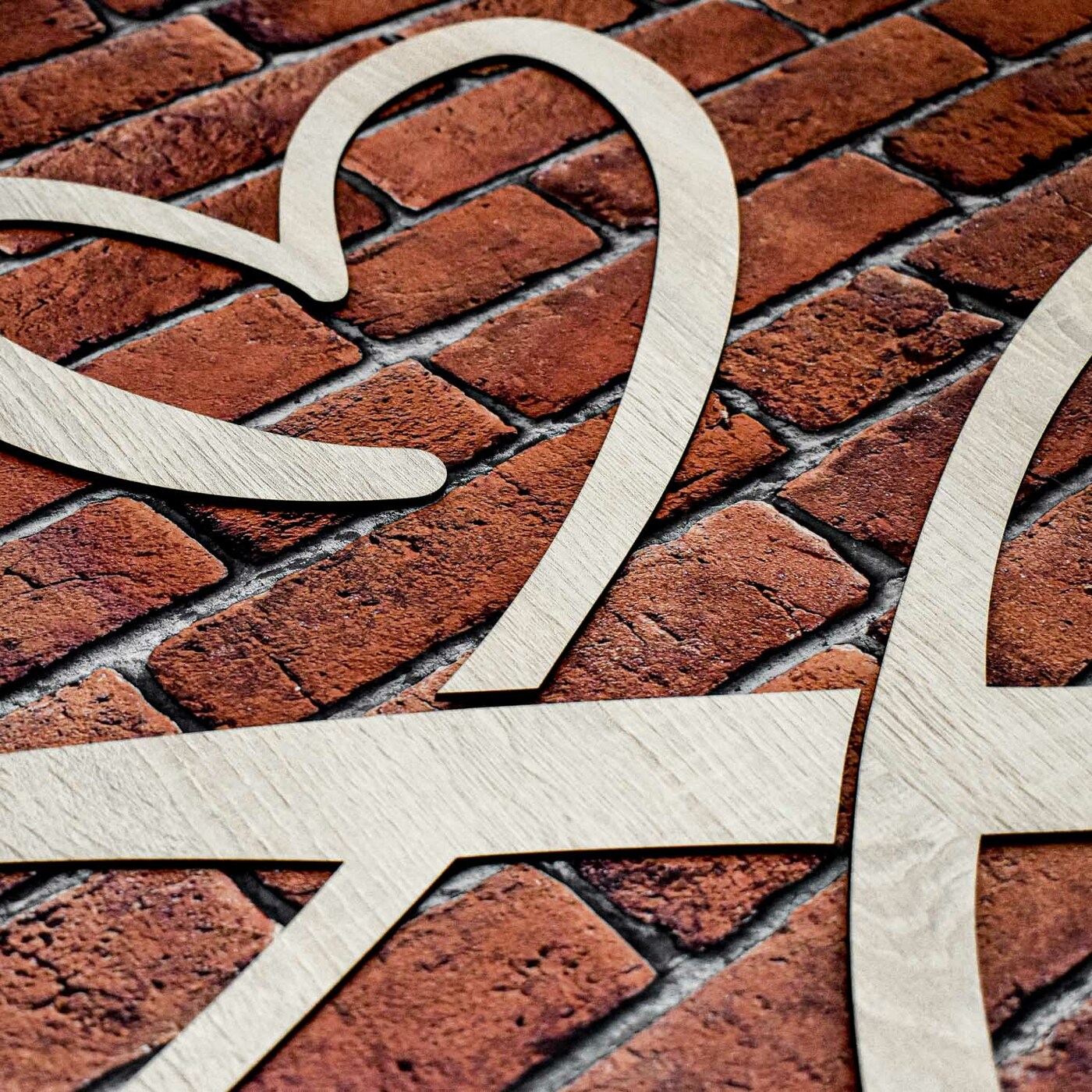 Large Wall Art Above the Bed - Infinite Love | Oak Sonoma