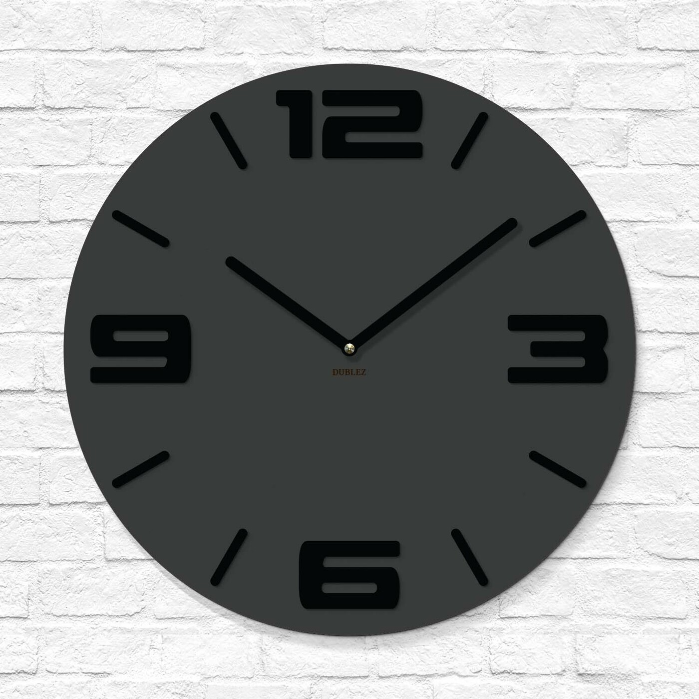 Nagy falióra a nappaliba - Numero | Antracitszürke