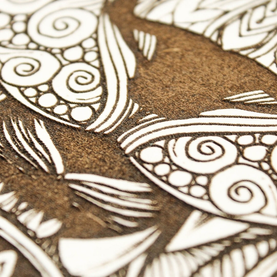 3D gravírozott falikép - Párduc | Fehér