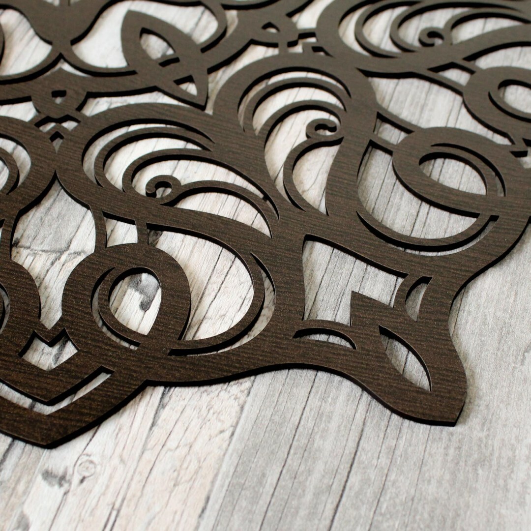 Geometric Mandala on the Wall | Wenge