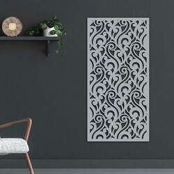 Decorative Panel for Kitchen - Waterfall | Silver