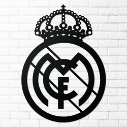 Wooden Wall Decoration - FC Real Madrid | Black