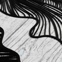 Modern kép - Folyó | Fekete