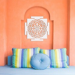 Harmonizáló mandala - Sri Yantra | Fehér