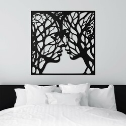 3D fa kép - Lelkek összeolvadása | Fekete