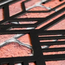 3D Abstract Panel - Exodus | Black