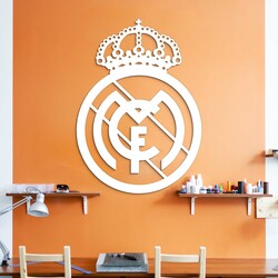 Wooden Wall Decoration - FC Real Madrid | White