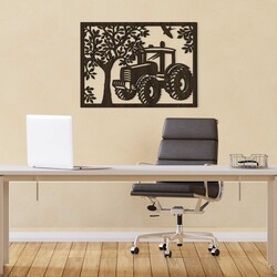 Wooden Wall Art - Tractor | Wenge