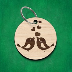 Engraved Keychain - Birds