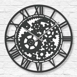 Industrial Wall Clock - Technician | Anthracite Gray