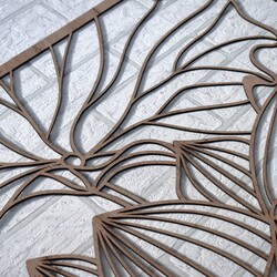 Oversized Wall Art - Flowers | Tobacco Oak