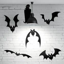 Spooky Halloween Decorations - Bats | Black