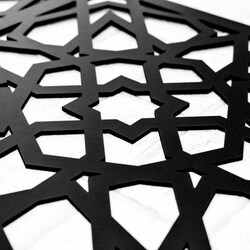 3D fa falpanel konyhába - Eufória | Fekete