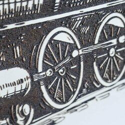 Wooden Decoration for Living Room - Locomotive, Train