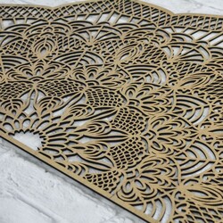 Wooden Decoration - Charming Mandala | Gold Craft Oak