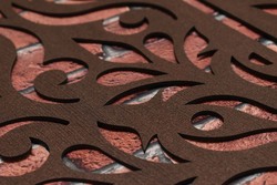 Half Mandala above the Bed - Ornament | Wenge