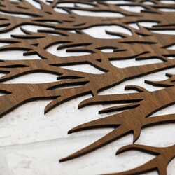 3-Piece Tree of Life Picture - Tiferet | Walnut