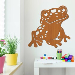 Wooden Children's Wall Art - Frog | Cherry