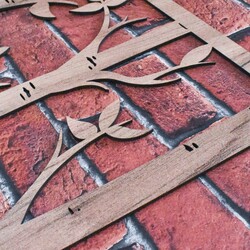 Wooden Wall Art - Birch | Tobacco Oak