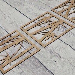 3 részes falikép a nappaliba - Bambuszok | Sonoma Tölgy