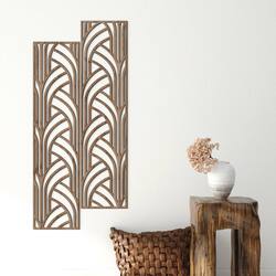 2-piece Decorative Panel - Encounter | Tobacco Oak