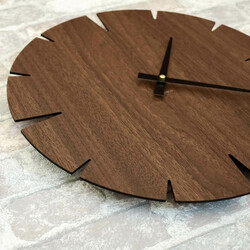 Modern Wall Clock | Walnut