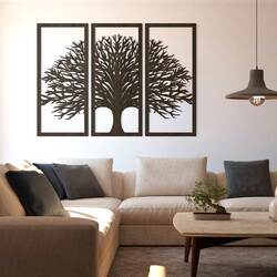 3-Piece Tree of Life Picture - Tiferet | Wenge