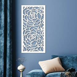 Falpanel - Rózsakert | Fehér