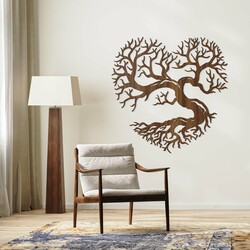 Wooden Picture of a Tree - Heart of Life | Walnut