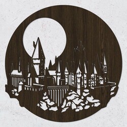 Harry Potter Wall Art - Hogwarts | Wenge