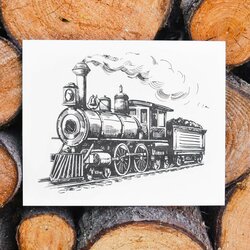 Wooden Decoration for Living Room - Locomotive, Train