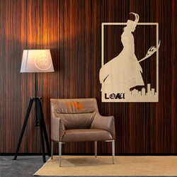 Wooden Wall Art - Loki by Marvel | Maple